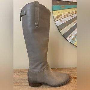 Sam Elderman Penny Leather Boots size 6.5 Gray